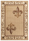 Rugs Carpets and Rugs 63" x 90" x 0.53" Beige Olefin/Polypropylene Area Rug 7414 HomeRoots