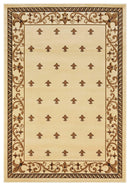 Rugs Carpets and Rugs 94" x 126" x 0.53" Beige Olefin/Polypropylene Area Rug 7506 HomeRoots