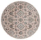 Carpets and Rugs - 94" x 94" x 0.79" Beige Microfiber/Polyester Round Rug