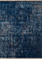 Rugs Cheap Area Rugs - 116" x 158" x 0.24" Midnight Blue Polyester Rug HomeRoots