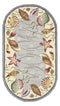 Rugs Cheap Area Rugs - 2'6" x 4'6" Oval Wool Blue/Ivory Area Rug HomeRoots