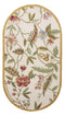 Rugs Cheap Area Rugs 2'6" x 4'6" Oval Wool Ivory Area Rug 3723 HomeRoots