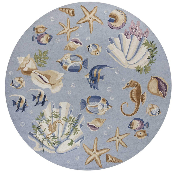 Rugs Cheap Area Rugs - 2'6" x 4'6" Oval Wool Lt.Blue Area Rug HomeRoots