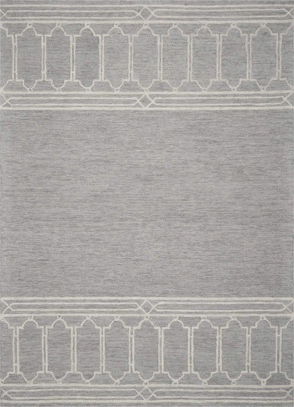Rugs Cheap Area Rugs - 27" X 45" Wool Grey Area Rug HomeRoots