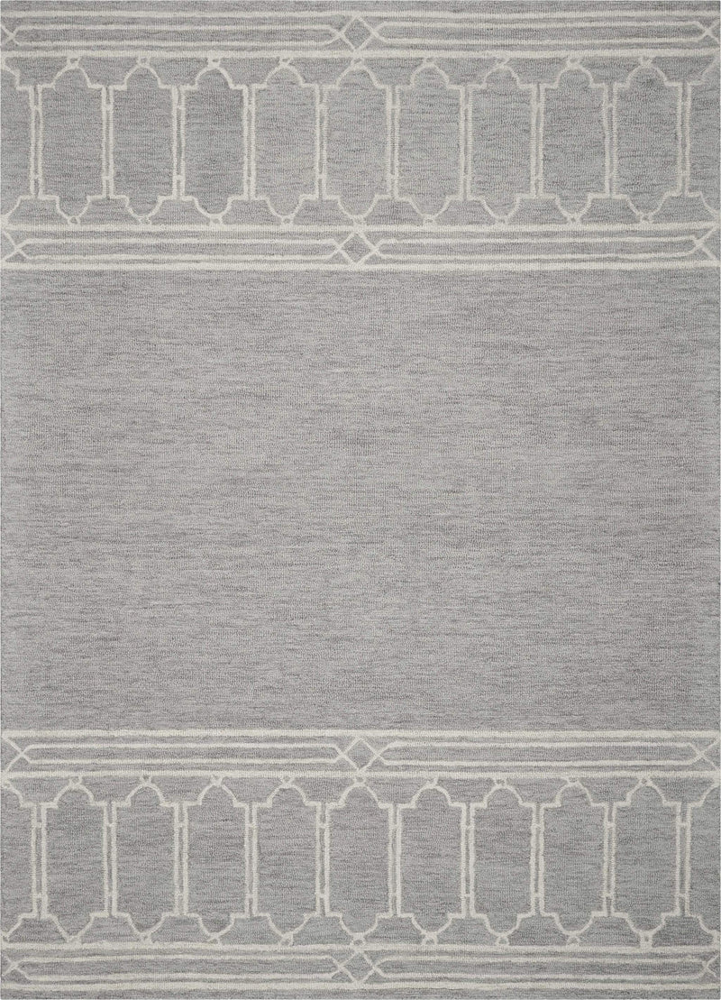 Rugs Cheap Area Rugs - 27" X 45" Wool Grey Area Rug HomeRoots