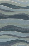 Rugs Cheap Area Rugs - 27" X 45" Wool Ocean Area Rug HomeRoots