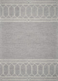 Rugs Cheap Area Rugs 3'3" x 5'3" Wool Grey Area Rug 3801 HomeRoots