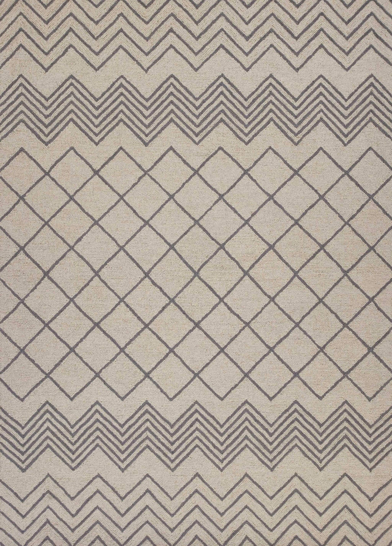 Rugs Cheap Area Rugs 3'3" x 5'3" Wool Ivory Area Rug 3794 HomeRoots