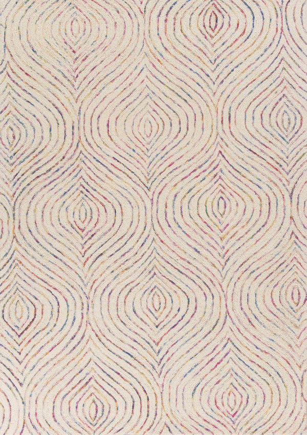 Rugs Cheap Area Rugs 3'3" x 5'3" Wool Ivory Area Rug 3796 HomeRoots