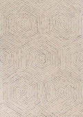 Rugs Cheap Area Rugs 3'3" x 5'3" Wool Ivory Area Rug 3797 HomeRoots