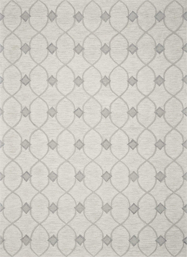 Rugs Cheap Area Rugs 3'3" x 5'3" Wool Ivory Area Rug 3802 HomeRoots