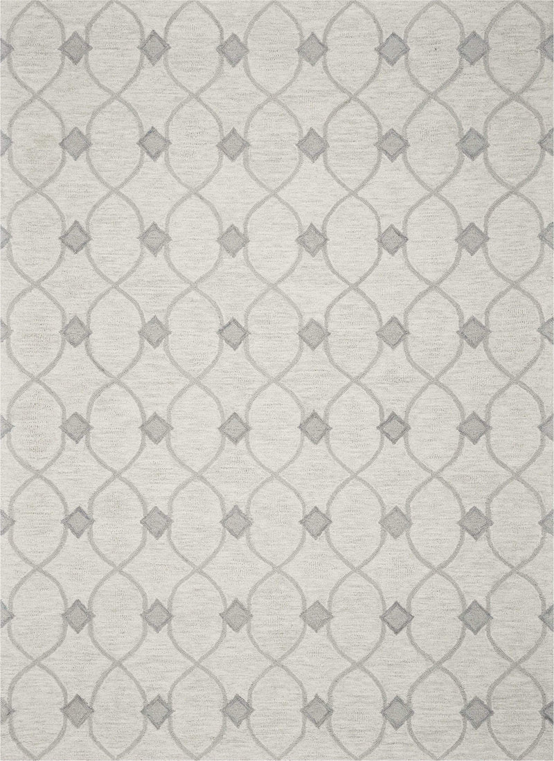 Rugs Cheap Area Rugs 3'3" x 5'3" Wool Ivory Area Rug 3802 HomeRoots