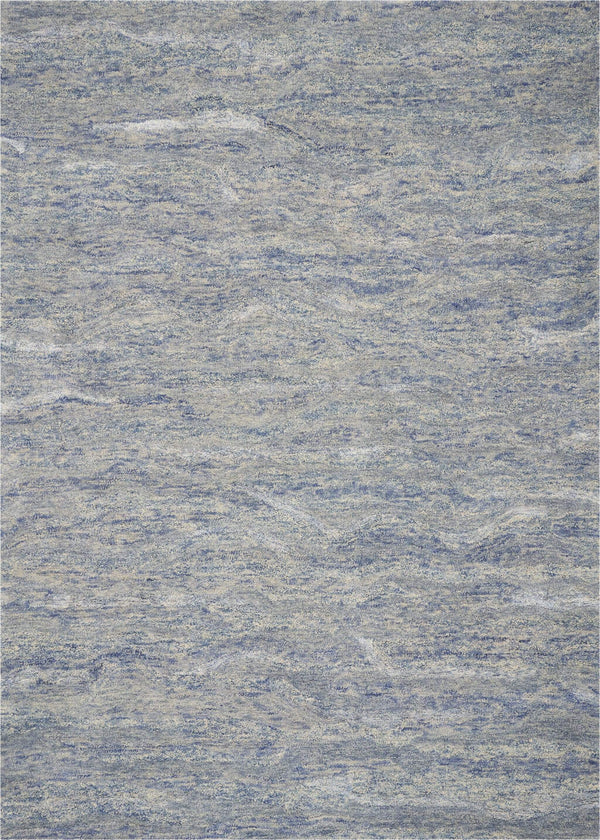 Rugs Cheap Area Rugs - 3'3" x5'3" Wool & Viscose Ocean Blue Area Rug HomeRoots