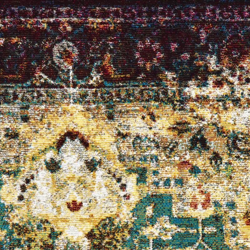 Rugs Cheap Area Rugs - 63" x 86" x 0.3" Multi Olefin Area Rug HomeRoots