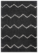 Rugs Cheap Big Rugs 94" x 126" x 1.2" Smoke Microfiber Polyester Oversize Rug 1607 HomeRoots