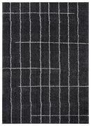 Rugs Cheap Big Rugs 94" x 126" x 1.2" Smoke Microfiber Polyester Oversize Rug 1673 HomeRoots