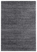 Rugs Cheap Big Rugs 94" x 126" x 1.2" Smoke Microfiber Polyester Oversize Rug 1703 HomeRoots