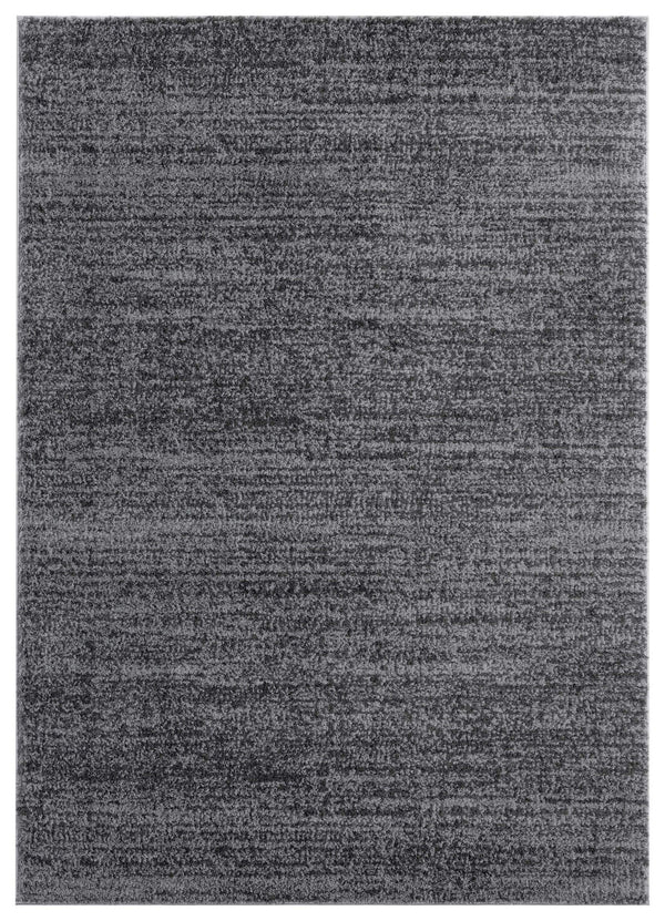 Rugs Cheap Big Rugs 94" x 126" x 1.2" Smoke Microfiber Polyester Oversize Rug 1703 HomeRoots