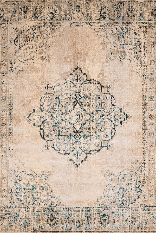 Rugs Cheap Large Rugs - 94" x 126" x 0.35" Parchment Olefin/Polyester Oversize Rug HomeRoots