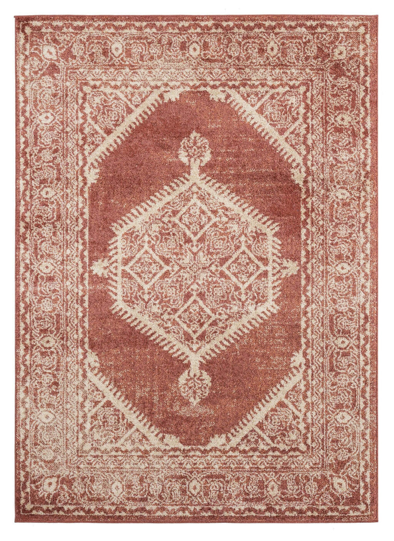 Rugs Cheap Large Rugs - 94" x 126" x 0.37" Brick Olefin Frieze Oversize Rug HomeRoots