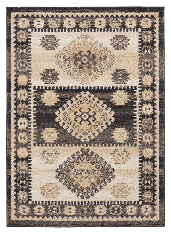 Rugs Cheap Large Rugs - 94" x 126" x 0.37" Walnut Olefin Frieze Oversize Rug HomeRoots