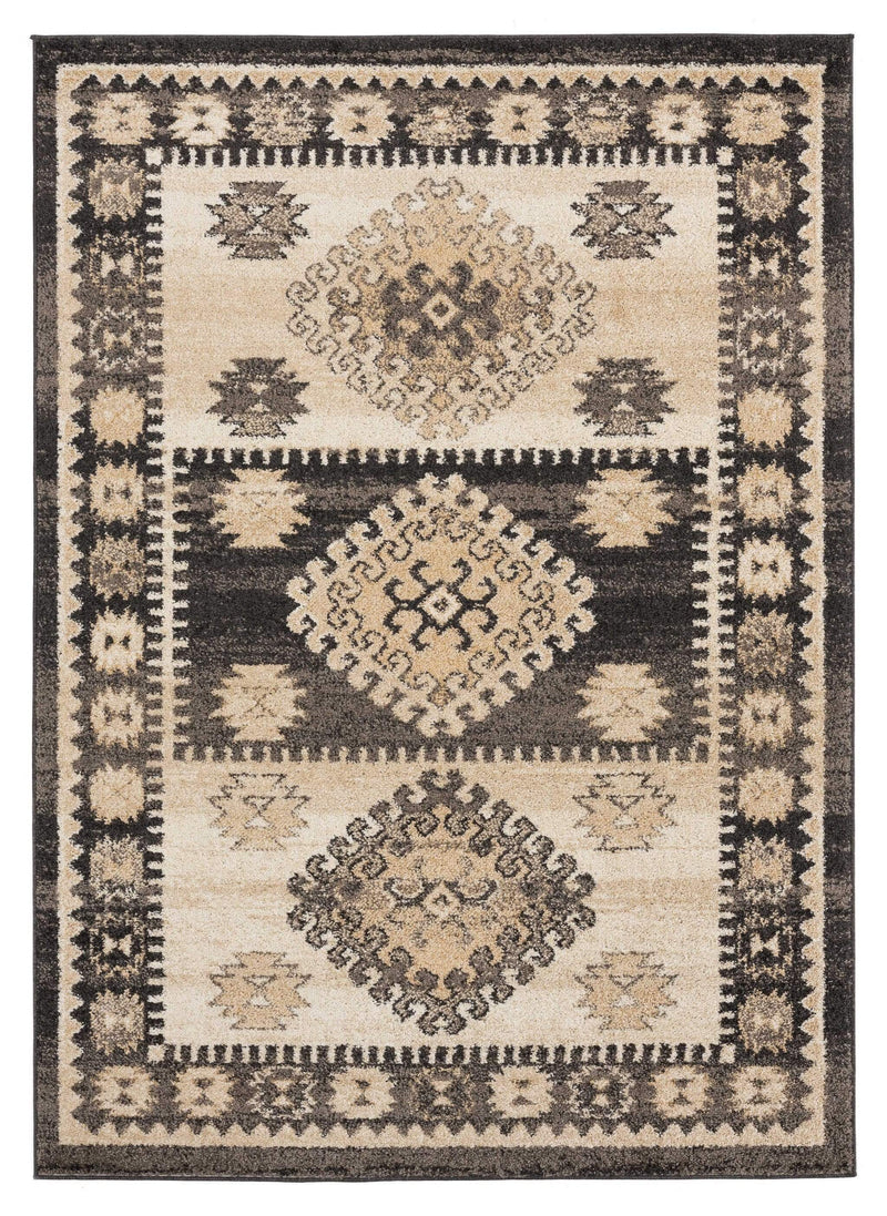 Rugs Cheap Large Rugs - 94" x 126" x 0.37" Walnut Olefin Frieze Oversize Rug HomeRoots