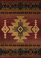 Rugs Cheap Large Rugs 94" x 126" x 0.45" Crimson Polypropylene Oversize Rug 9266 HomeRoots