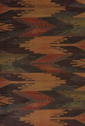 Rugs Cheap Large Rugs 94" x 126" x 0.45" Lodge Polypropylene Oversize Rug 9376 HomeRoots