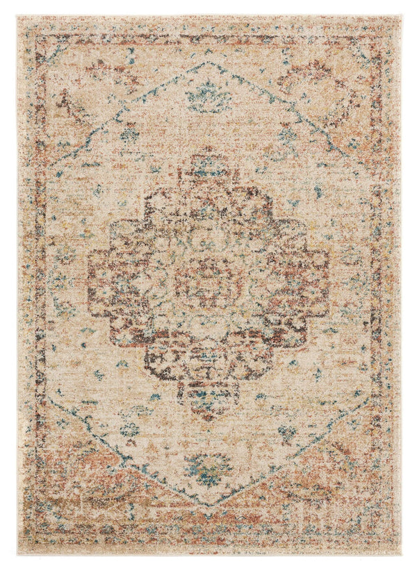 Rugs Cheap Rugs - 118" x 158" x 0.37" Bone Olefin Frieze Rug HomeRoots