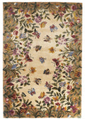 Rugs Cheap Rugs - 3'6" x 5'6" Wool Antique Beige Area Rug HomeRoots