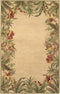 Rugs Cheap Rugs 3'6" x 5'6" Wool Ivory Area Rug 2740 HomeRoots