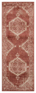 Rugs Cheap Rugs - 31" x 86" x 0.37" Brick Olefin Frieze Runner Rug HomeRoots