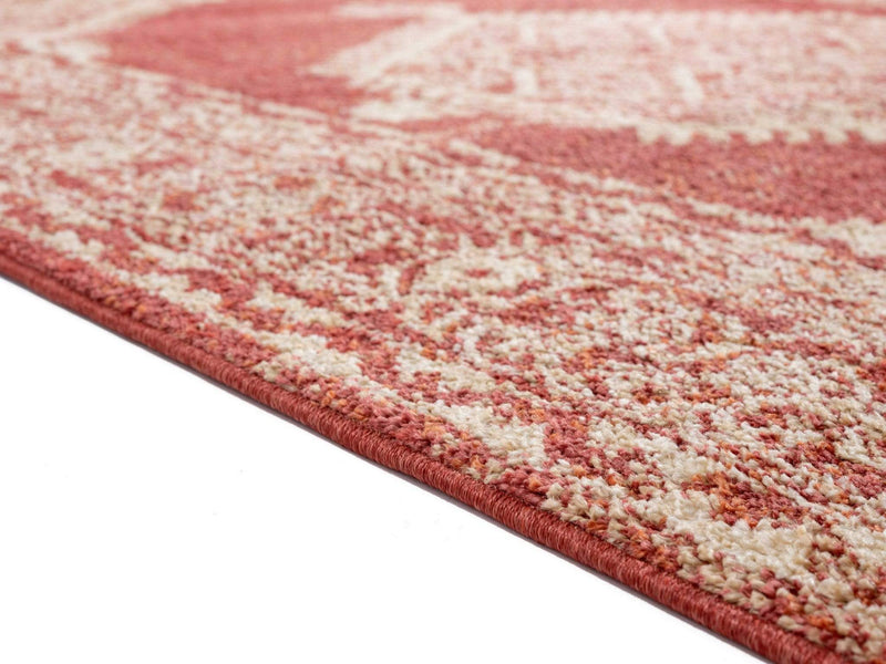 Rugs Cheap Rugs - 31" x 86" x 0.37" Brick Olefin Frieze Runner Rug HomeRoots