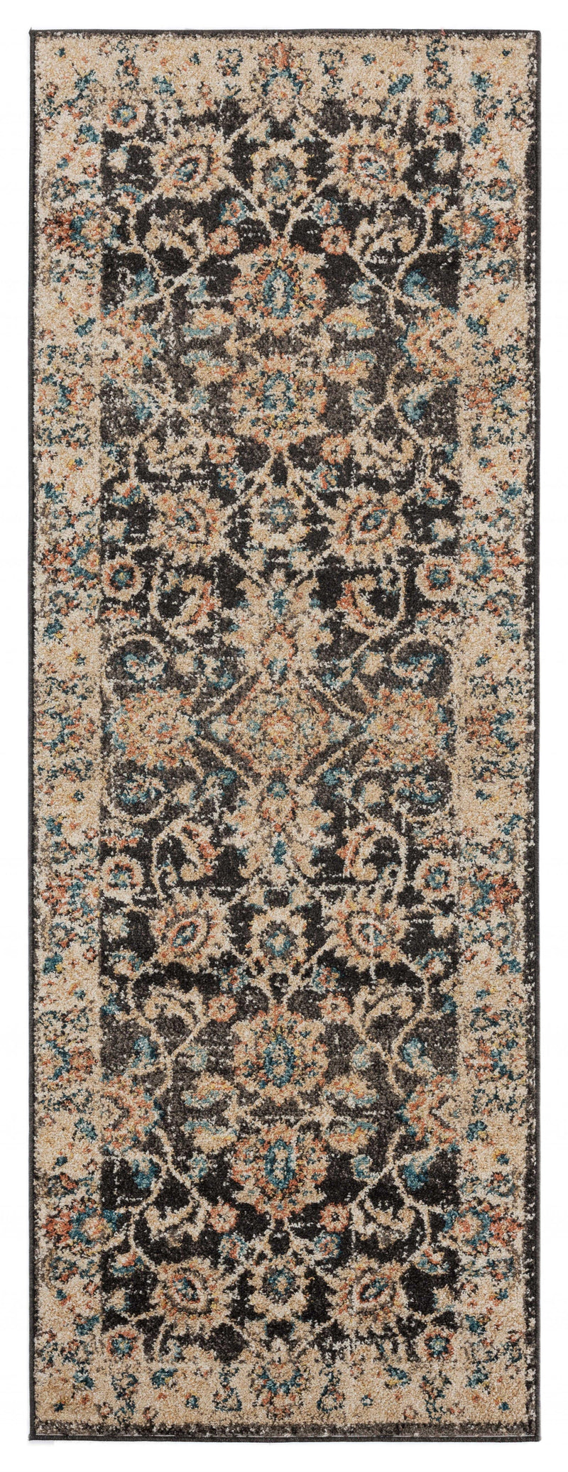 Rugs Cheap Rugs 31" x 86" x 0.37" Walnut Olefin Frieze Runner Rug 9701 HomeRoots