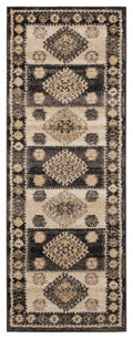 Rugs Cheap Rugs - 31" x 86" x 0.37" Walnut Olefin Frieze Runner Rug HomeRoots