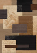 Rugs Cheap Rugs 33" x 88" x 0.3" Brown Polypropylene Runner Rug 9580 HomeRoots
