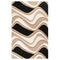 Rugs Cheap Rugs - 5' x 8' Wool Black/Beige Area Rug HomeRoots