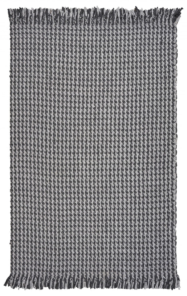 Rugs Cheap Rugs 5' x 8' Wool Grey Area Rug 3054 HomeRoots