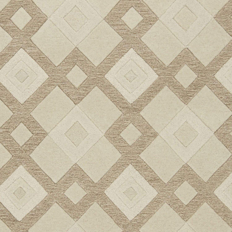 Rugs Cheap Rugs 5' x 8' Wool Ivory Area Rug 3100 HomeRoots