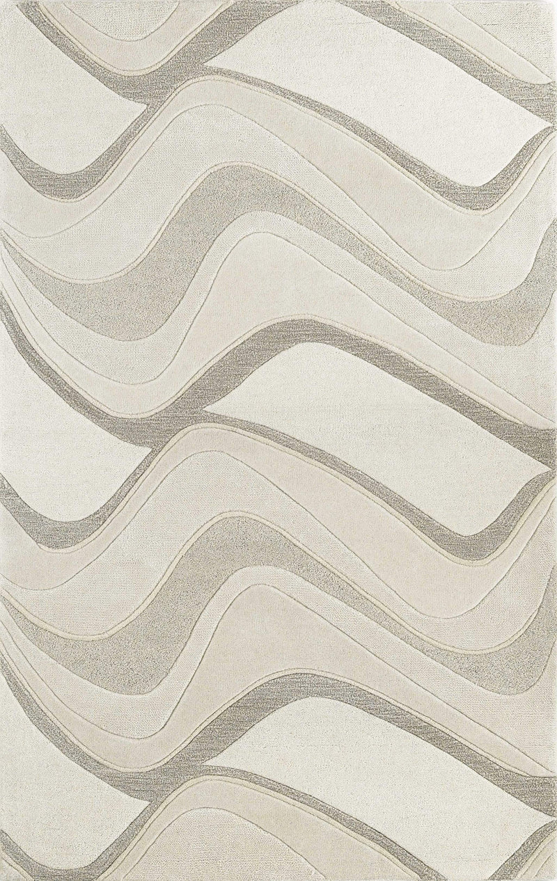 Rugs Cheap Rugs 5' x 8' Wool Ivory Area Rug 3109 HomeRoots