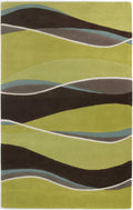 Rugs Cheap Rugs - 5' x 8' Wool Lime/Mocha Area Rug HomeRoots