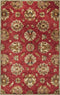 Rugs Cheap Rugs 5' x 8' Wool Red Area Rug 3134 HomeRoots