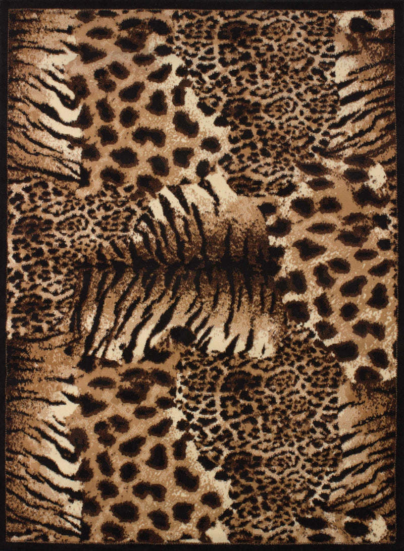 Rugs Cheap Rugs 63" x 86" x 0.31" Multi Polypropylene Area Rug 9520 HomeRoots