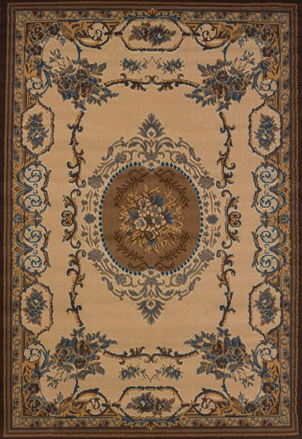Rugs Cheap Rugs - 63" x 90" x 0.3" Light Blue Polypropylene Area Rug HomeRoots