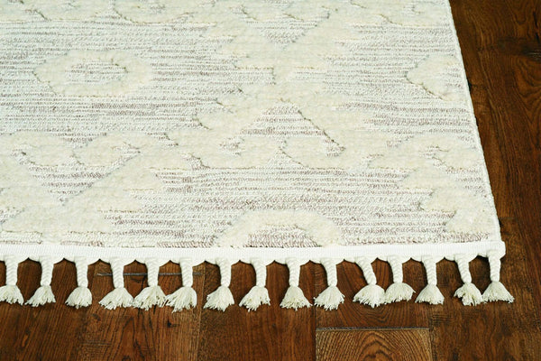 Rugs Cheap Rugs For Sale - 144" X 180" X 0.'25" Ivory Beige Polyester Rug HomeRoots