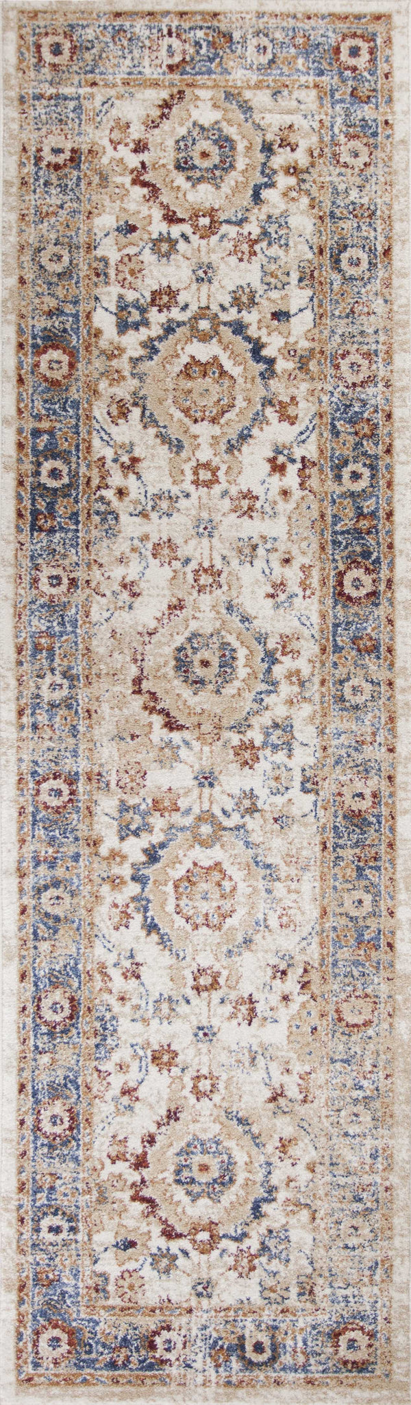 Rugs Cheap Rugs For Sale 26" X 90" X 0.'5" Ivory Polypropylene Rug 5322 HomeRoots