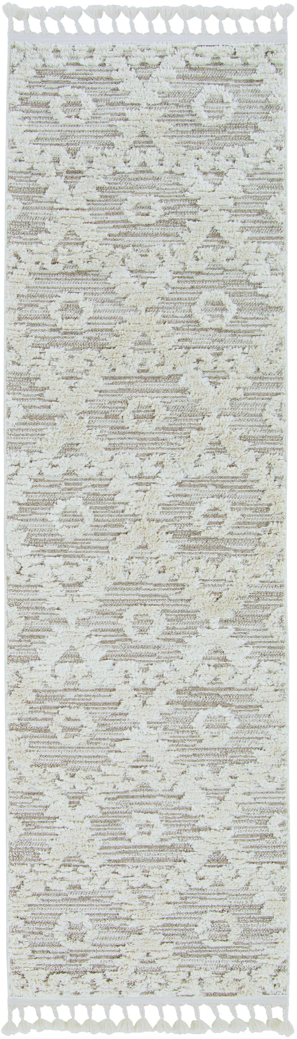 Rugs Cheap Rugs For Sale - 39" X 59" X 0.'25" Ivory Beige Polyester Rug HomeRoots