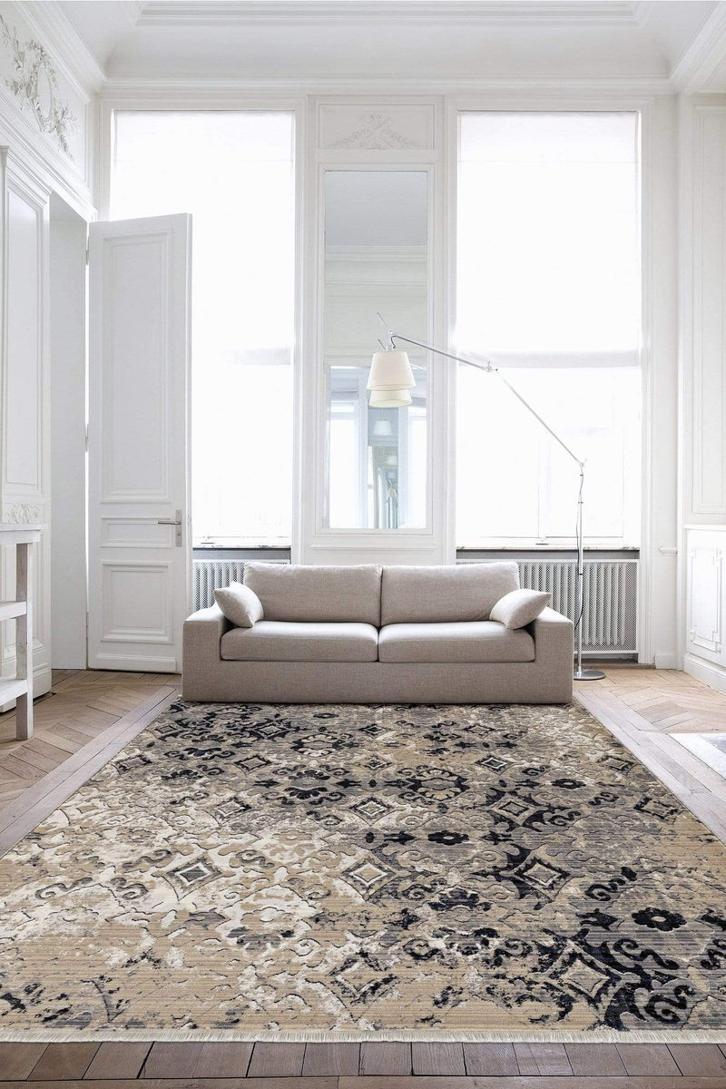 Rugs Cheap Rugs For Sale - 46" X 69" X 0.'5" Ivory/Beige Polypropylene Rug HomeRoots