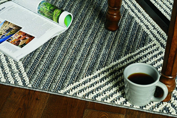 Rugs Cheap Rugs For Sale - 48" X 69" X 0.'25" Grey/Ivory Polypropylene Rug HomeRoots