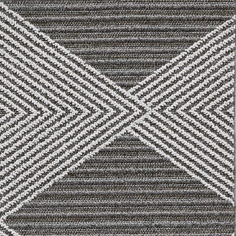 Rugs Cheap Rugs For Sale - 79" X 112" X 0.'25" Grey/Ivory Polypropylene Rug HomeRoots
